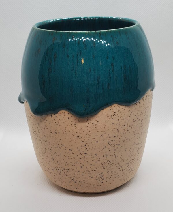 small turquoise vase