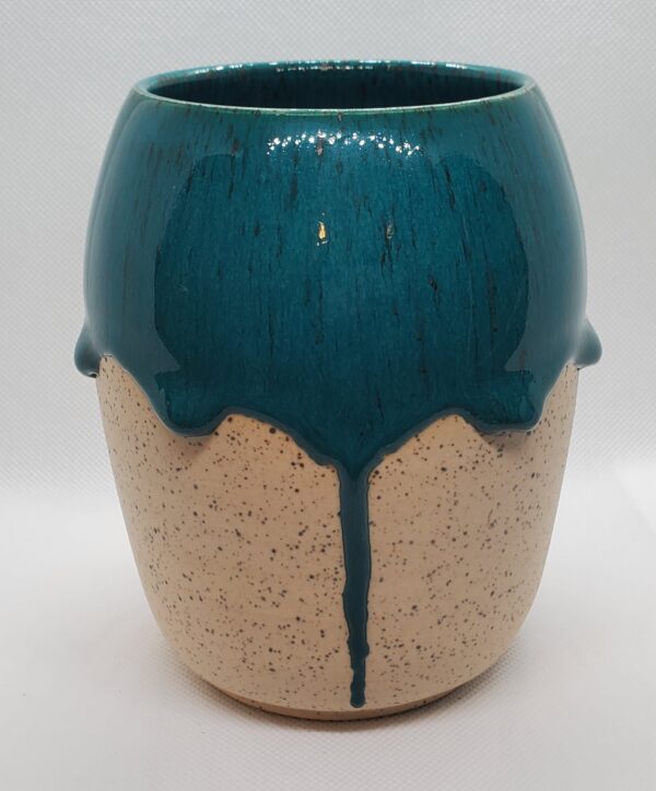 small turquoise vase